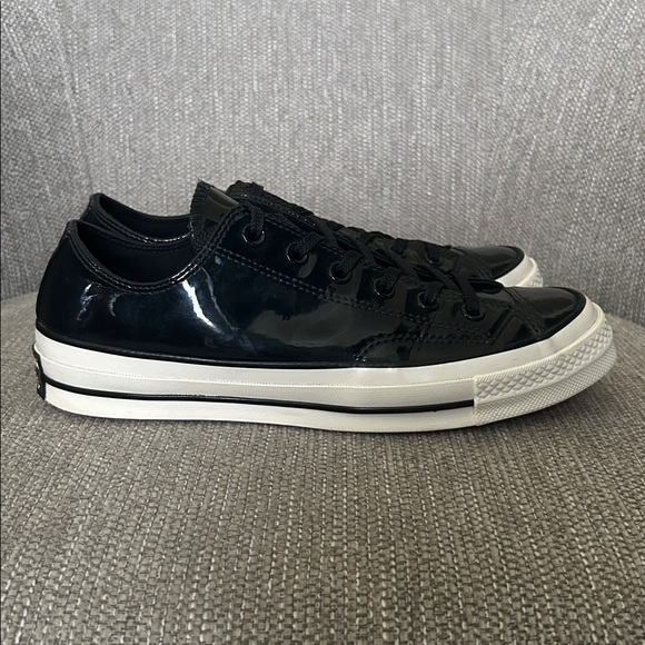 Converse Chuck 70 Ox’ Black Patent Sneakers - Picture 3 of 7